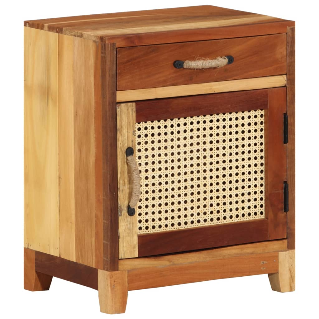 Bedside Cabinet 40x30x50 cm Solid Reclaimed Wood - OLBRIT