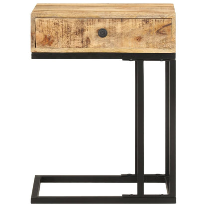 U-Shaped Side Table 45x30x61 cm Solid Mango Wood - OLBRIT
