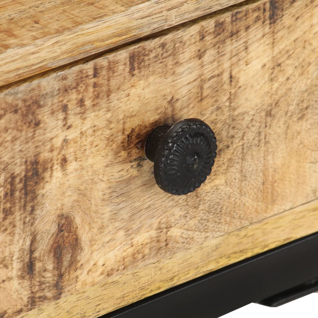 U-Shaped Side Table 45x30x61 cm Solid Mango Wood - OLBRIT