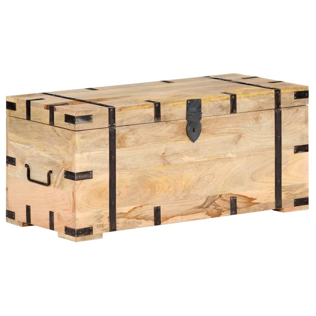 Chest 90x40x40 cm Solid Mango Wood - OLBRIT