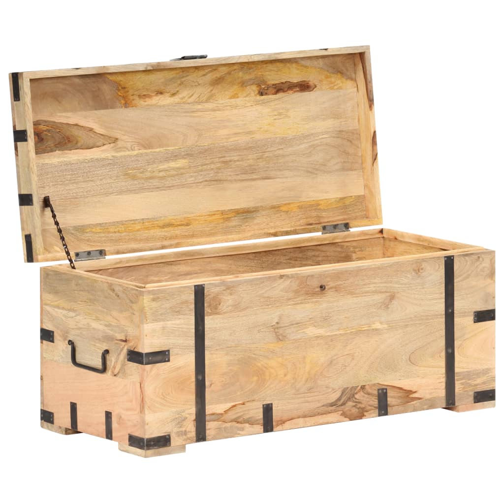 Chest 90x40x40 cm Solid Mango Wood - OLBRIT