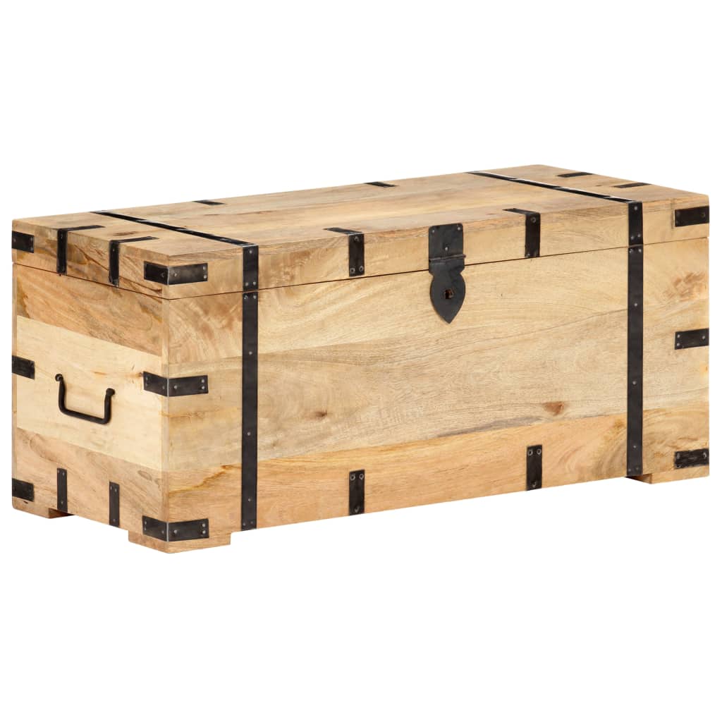 Chest 90x40x40 cm Solid Mango Wood - OLBRIT