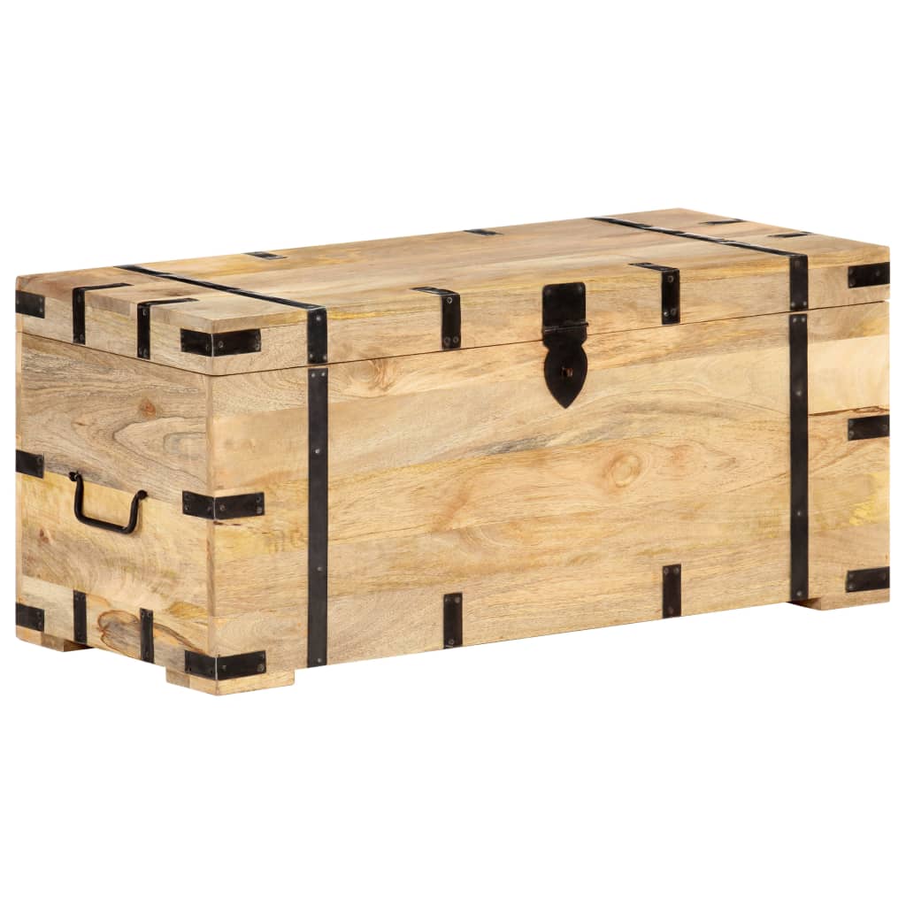 Chest 90x40x40 cm Solid Mango Wood - OLBRIT