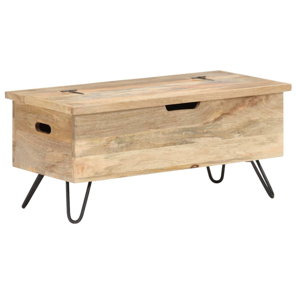 Chest 90x40x45 cm Solid Mango Wood - OLBRIT