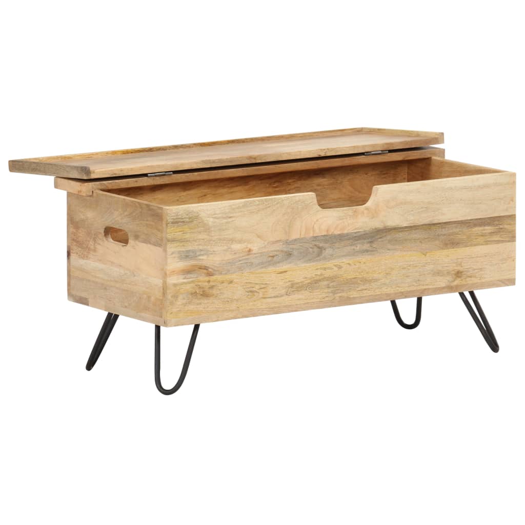 Chest 90x40x45 cm Solid Mango Wood - OLBRIT