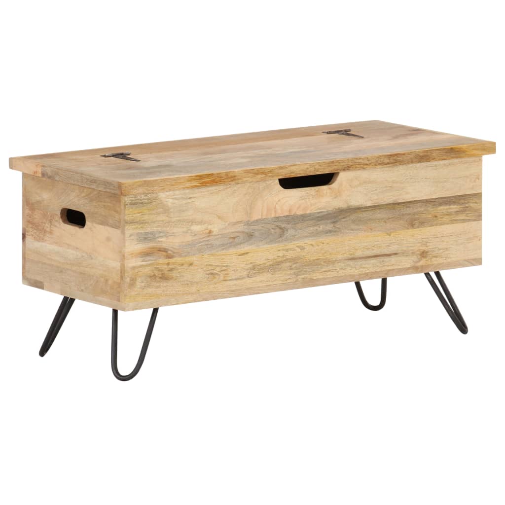 Chest 90x40x45 cm Solid Mango Wood - OLBRIT