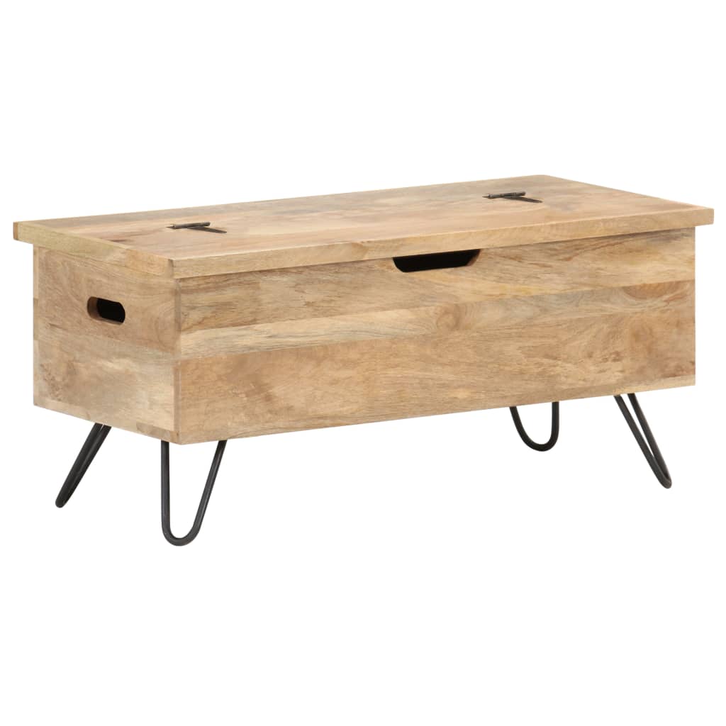 Chest 90x40x45 cm Solid Mango Wood - OLBRIT