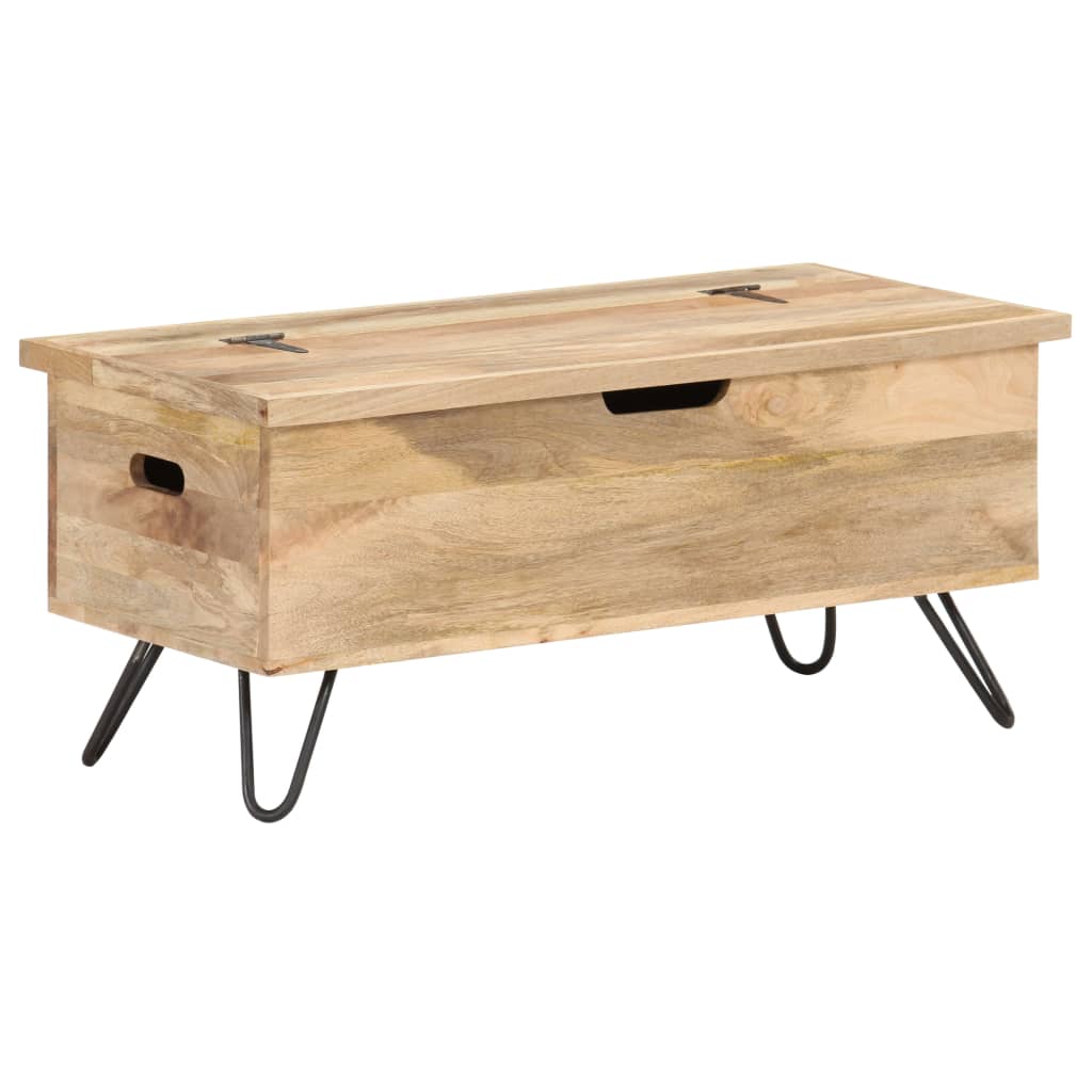 Chest 90x40x45 cm Solid Mango Wood - OLBRIT