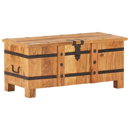 Chest 90x40x40 cm Solid Acacia Wood - OLBRIT