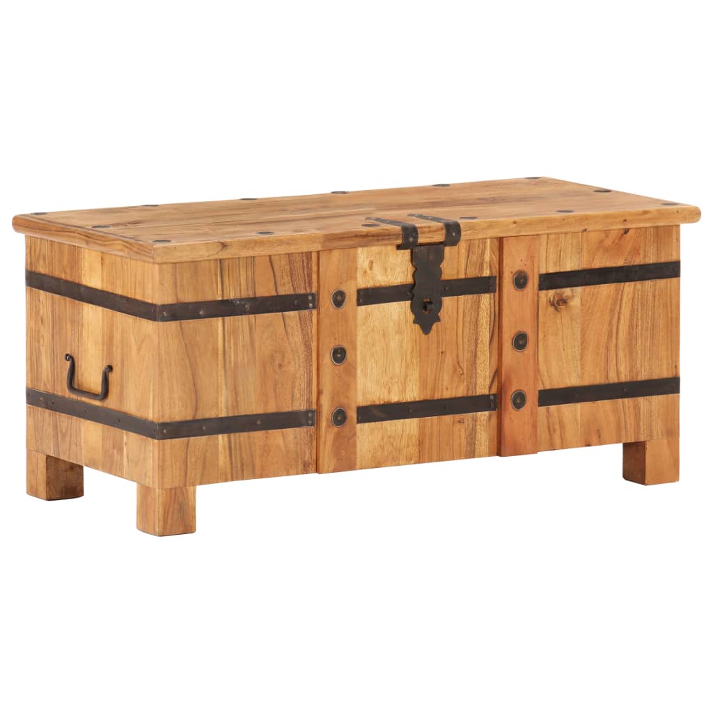 Chest 90x40x40 cm Solid Acacia Wood - OLBRIT