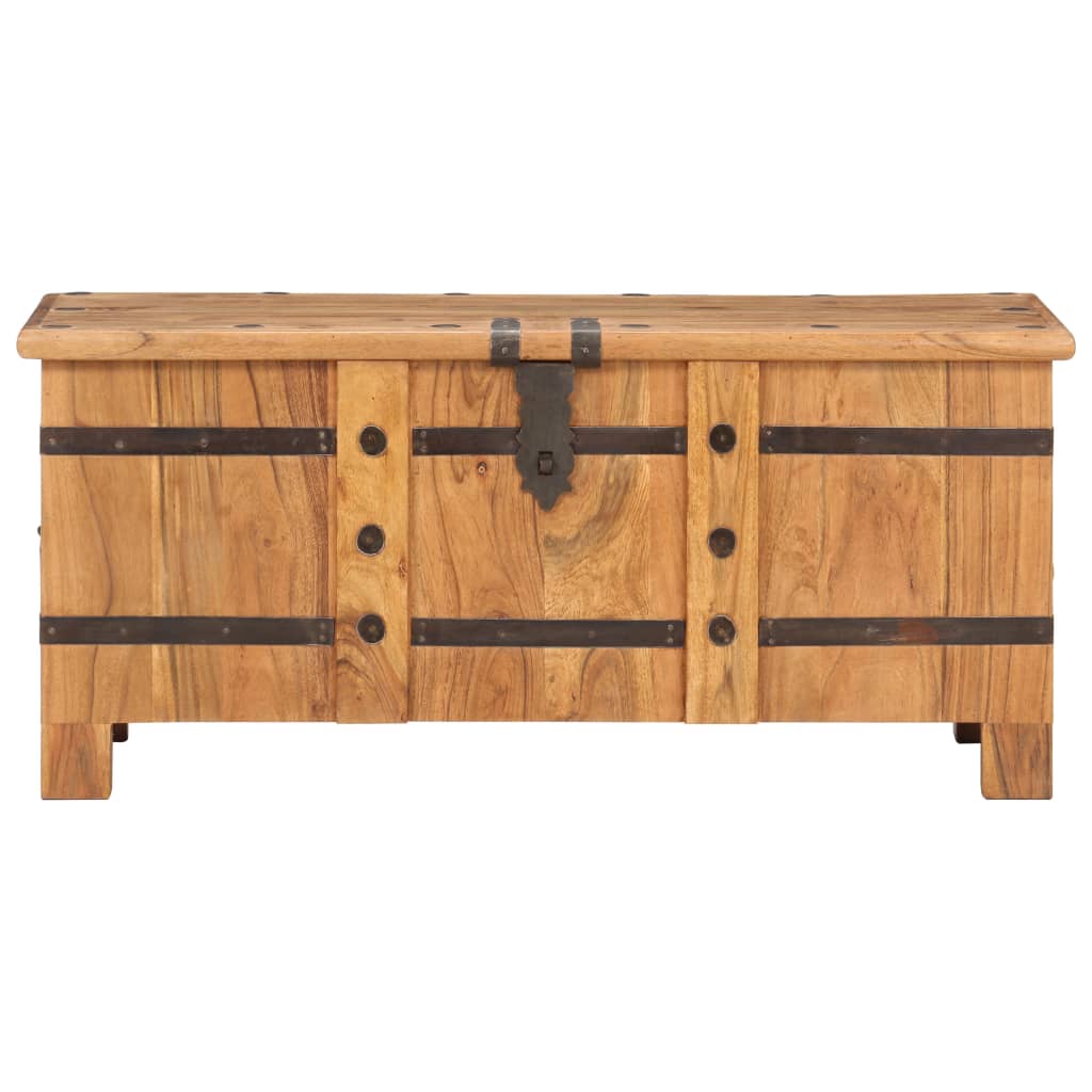 Chest 90x40x40 cm Solid Acacia Wood - OLBRIT