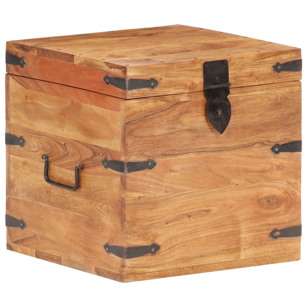 Chest 40x40x40 cm Solid Acacia Wood - OLBRIT