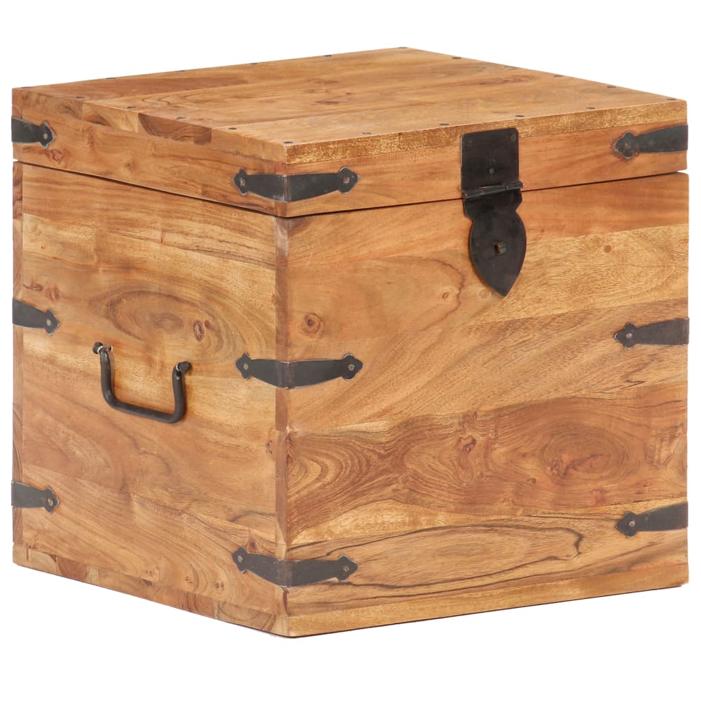 Chest 40x40x40 cm Solid Acacia Wood - OLBRIT