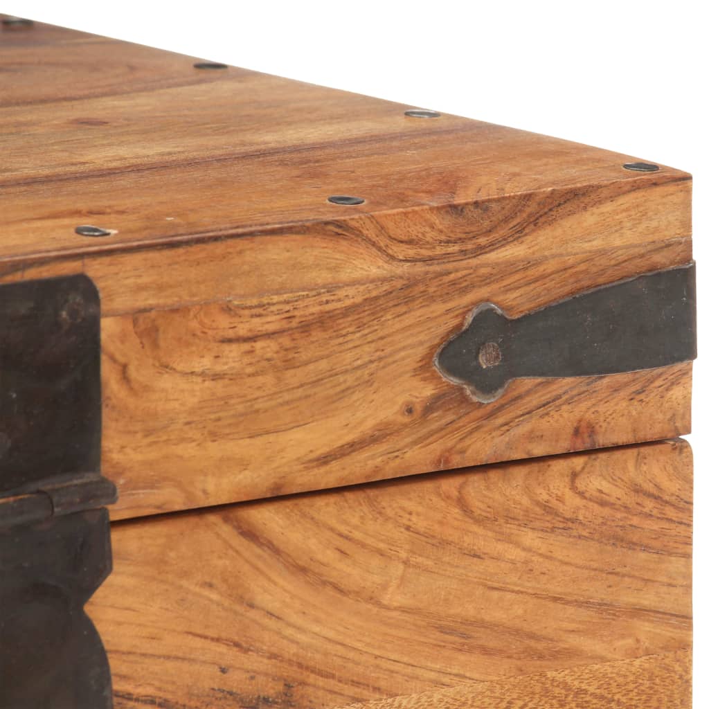 Chest 40x40x40 cm Solid Acacia Wood - OLBRIT