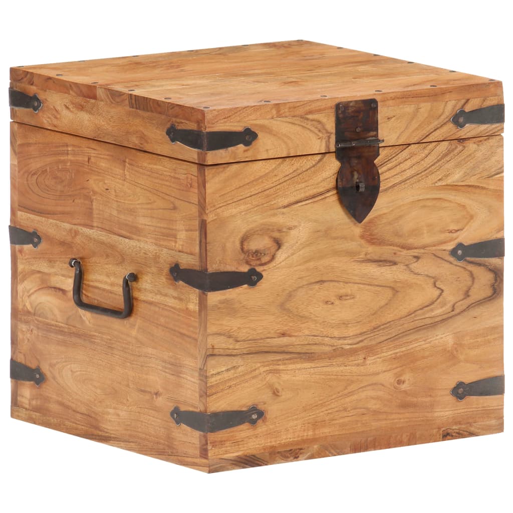 Chest 40x40x40 cm Solid Acacia Wood - OLBRIT