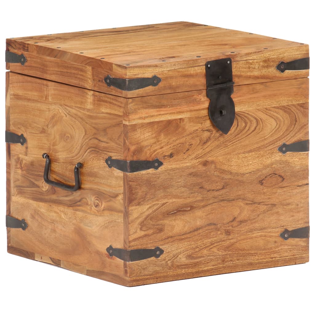 Chest 40x40x40 cm Solid Acacia Wood - OLBRIT