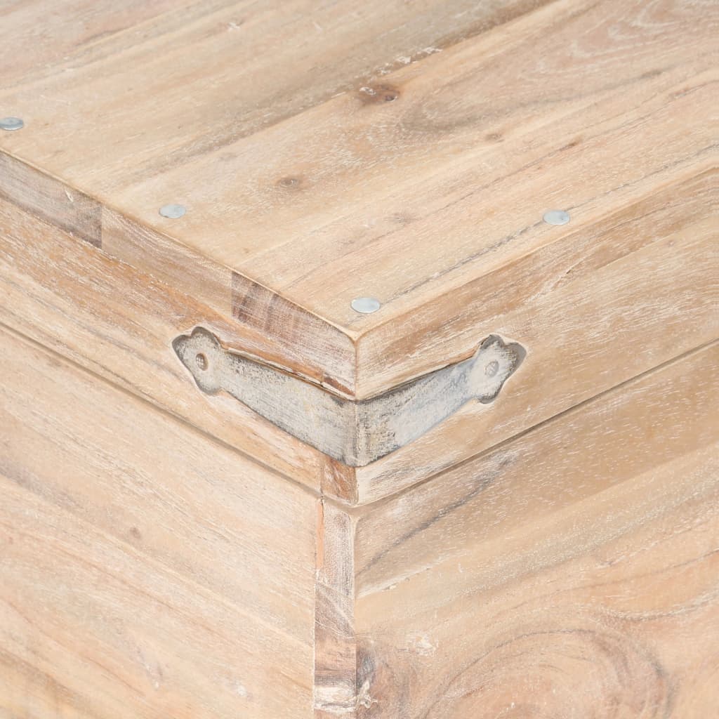 Chest 40x40x40 cm Solid Acacia Wood - OLBRIT