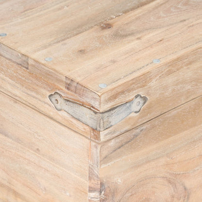 Chest 40x40x40 cm Solid Acacia Wood - OLBRIT