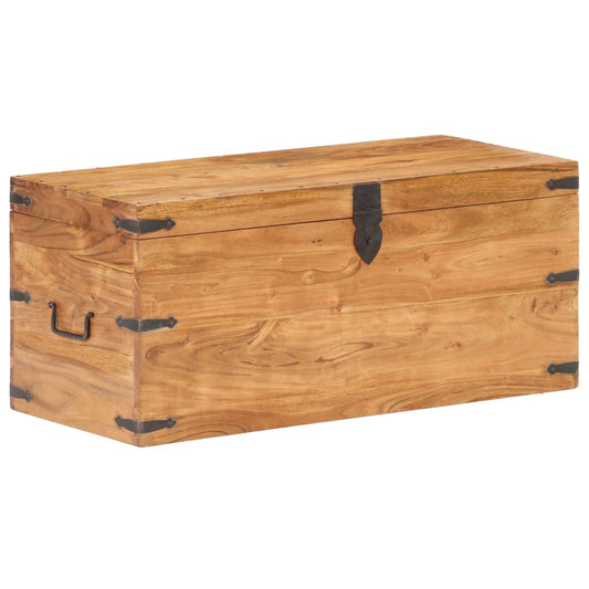 Chest 90x40x40 cm Solid Acacia Wood - OLBRIT