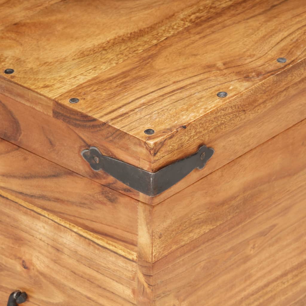 Chest 90x40x40 cm Solid Acacia Wood - OLBRIT