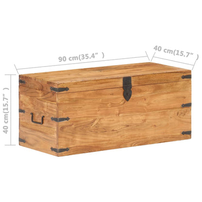 Chest 90x40x40 cm Solid Acacia Wood - OLBRIT