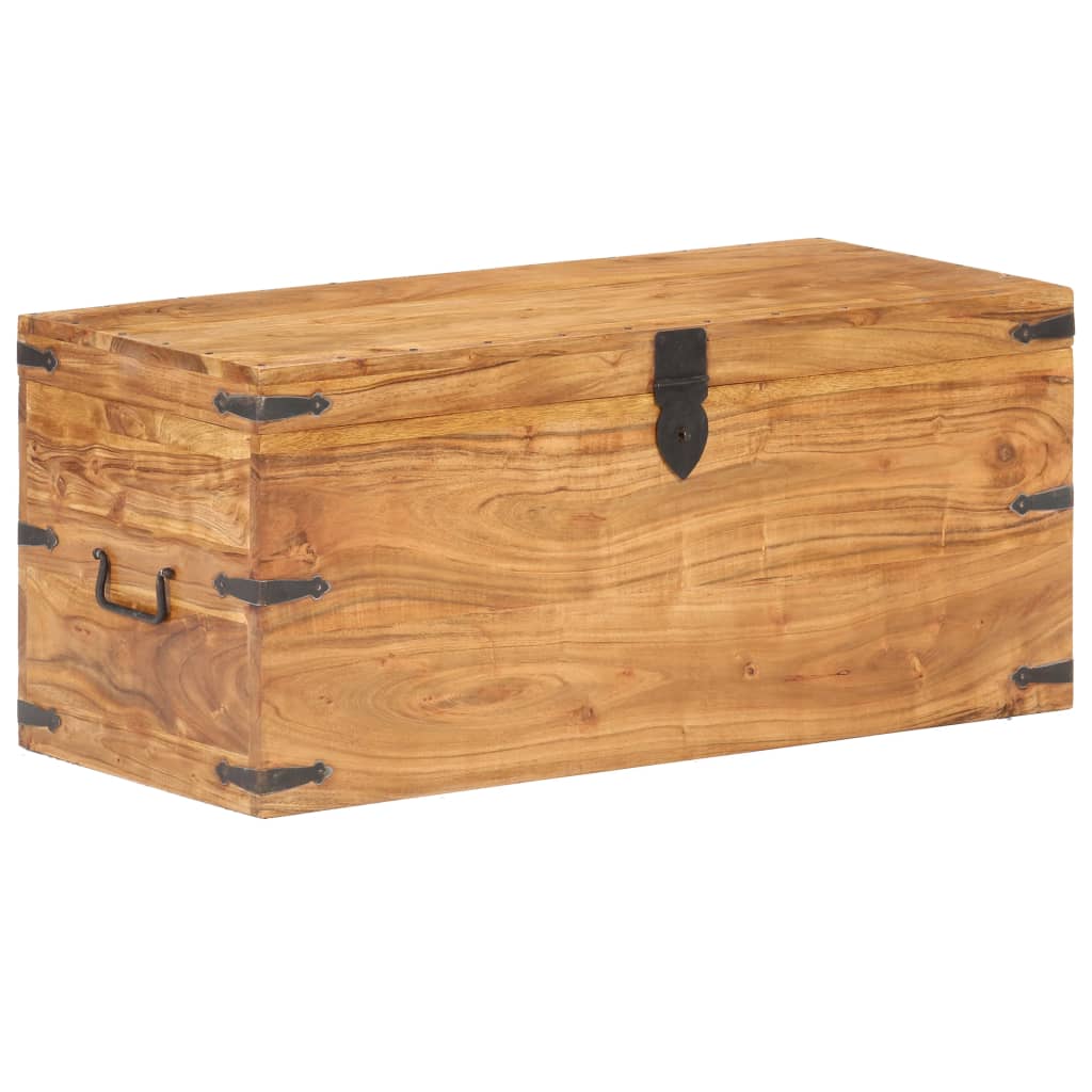 Chest 90x40x40 cm Solid Acacia Wood - OLBRIT