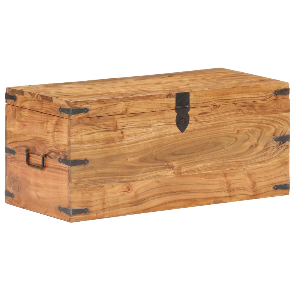 Chest 90x40x40 cm Solid Acacia Wood - OLBRIT