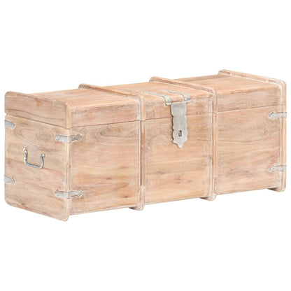 Storage Chest 90x40x40 cm Solid Acacia Wood - OLBRIT