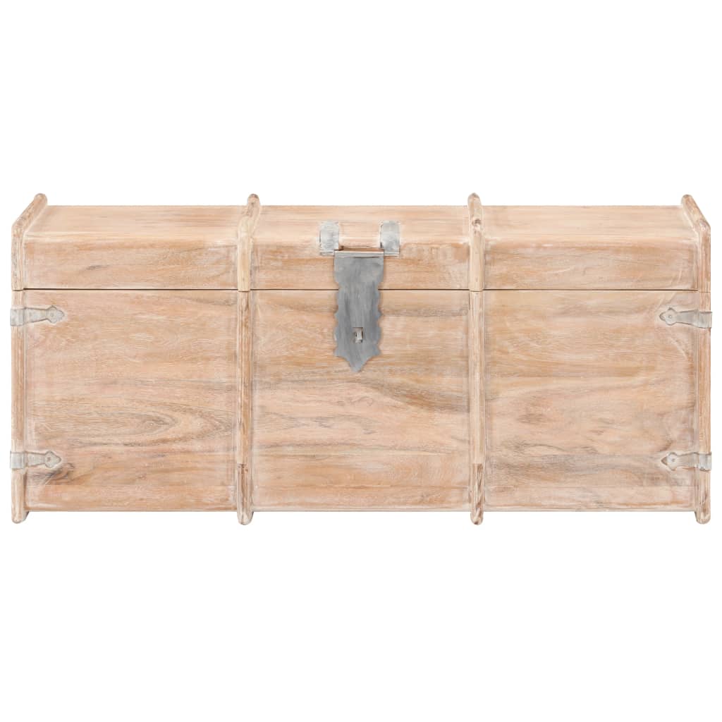 Storage Chest 90x40x40 cm Solid Acacia Wood - OLBRIT