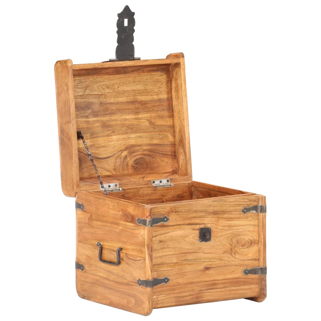 Chest 40x40x40 cm Solid Acacia Wood - OLBRIT