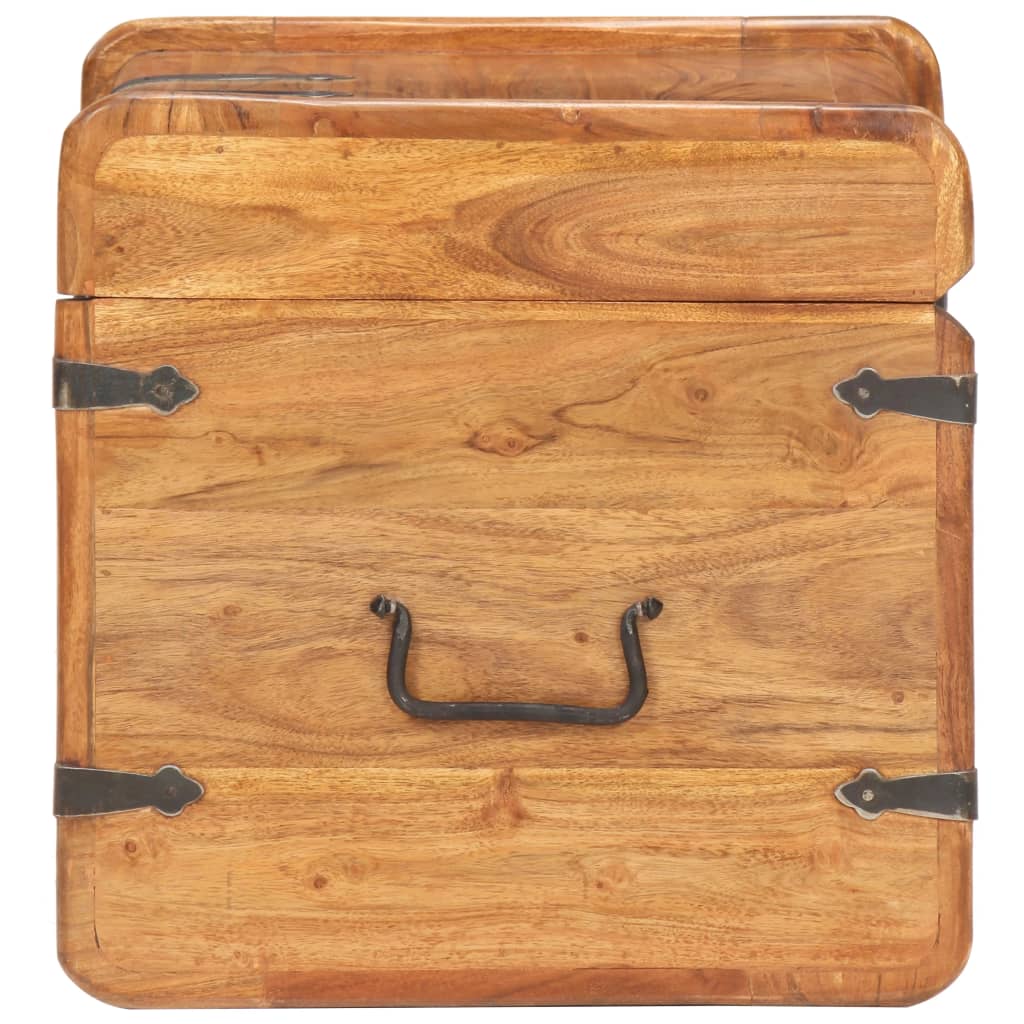 Chest 40x40x40 cm Solid Acacia Wood - OLBRIT
