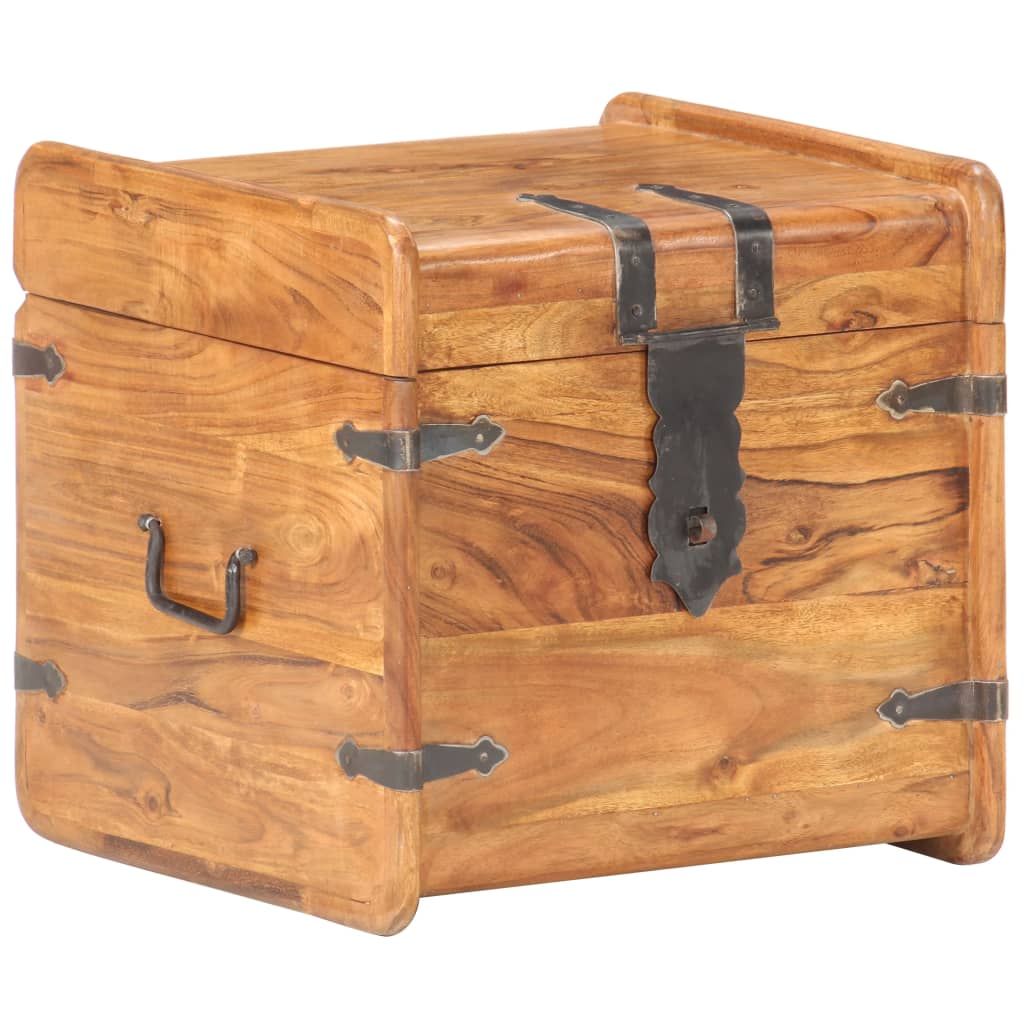 Chest 40x40x40 cm Solid Acacia Wood - OLBRIT