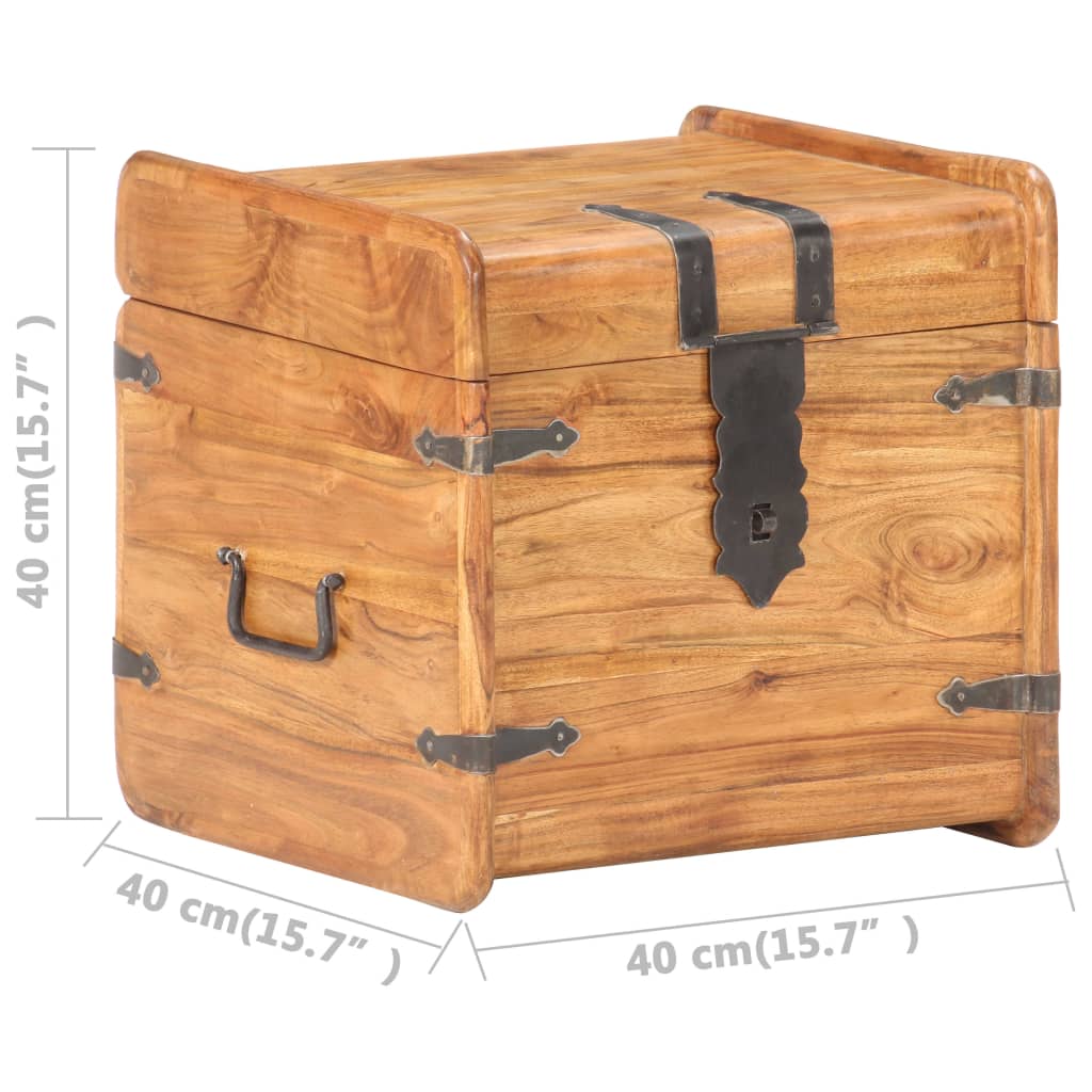 Chest 40x40x40 cm Solid Acacia Wood - OLBRIT