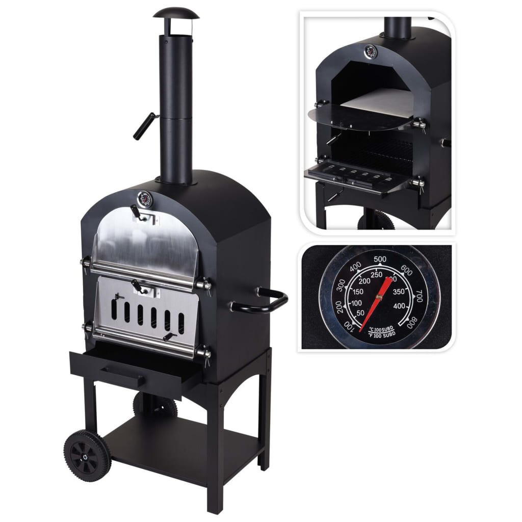 BBQ Pizza Oven Black - OLBRIT