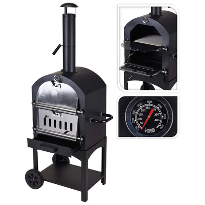 BBQ Pizza Oven Black - OLBRIT