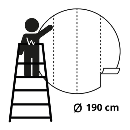 Skyline by Night Wallpaper Circle 190 cm - OLBRIT