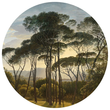 Wallpaper Circle Umbrella Pines in Italy 190 cm - OLBRIT