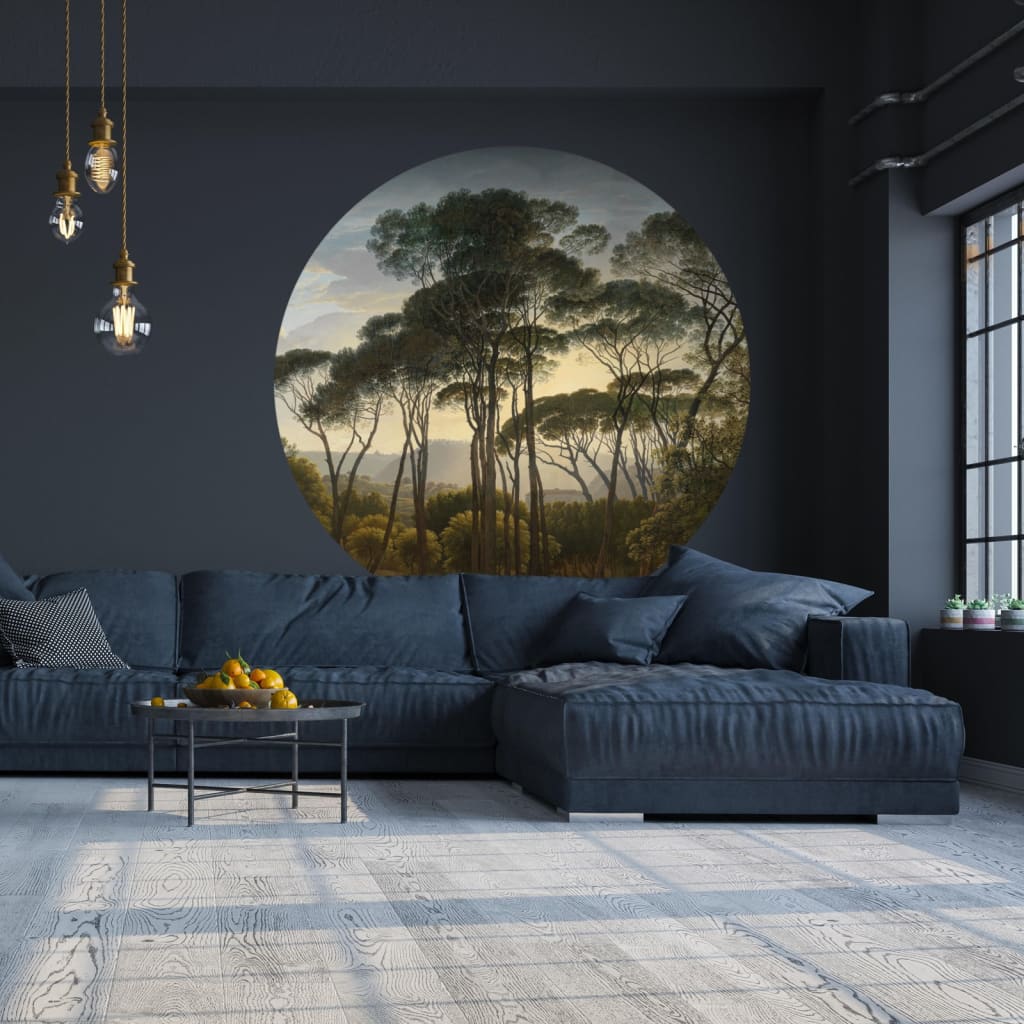 Wallpaper Circle Umbrella Pines in Italy 190 cm - OLBRIT