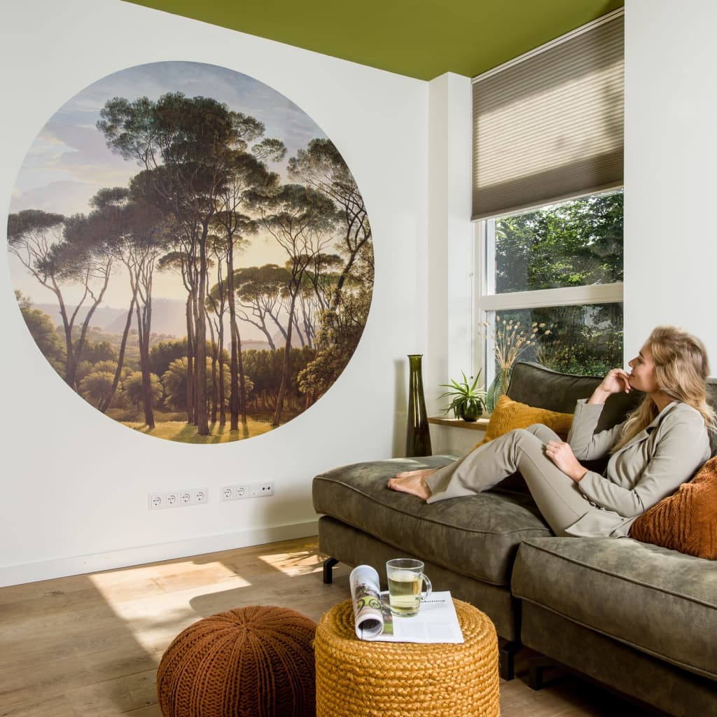 Wallpaper Circle Umbrella Pines in Italy 190 cm - OLBRIT