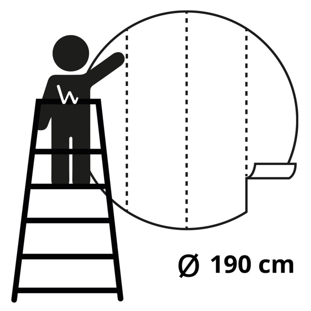 Wallpaper Circle Umbrella Pines in Italy 190 cm - OLBRIT