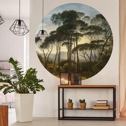 Wallpaper Circle Umbrella Pines in Italy 190 cm - OLBRIT