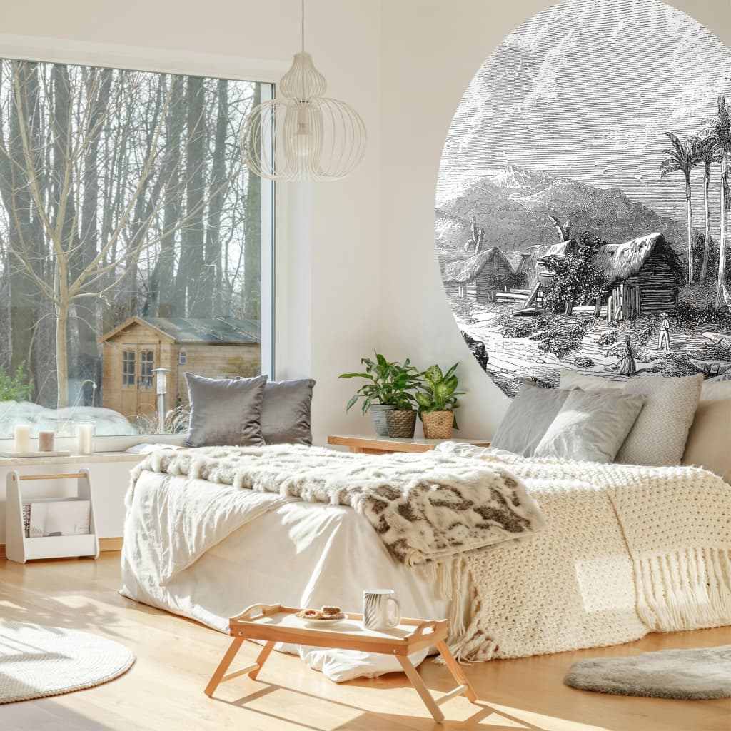 Wallpaper Circle Landscape of Guadeloupe 142.5 cm - OLBRIT