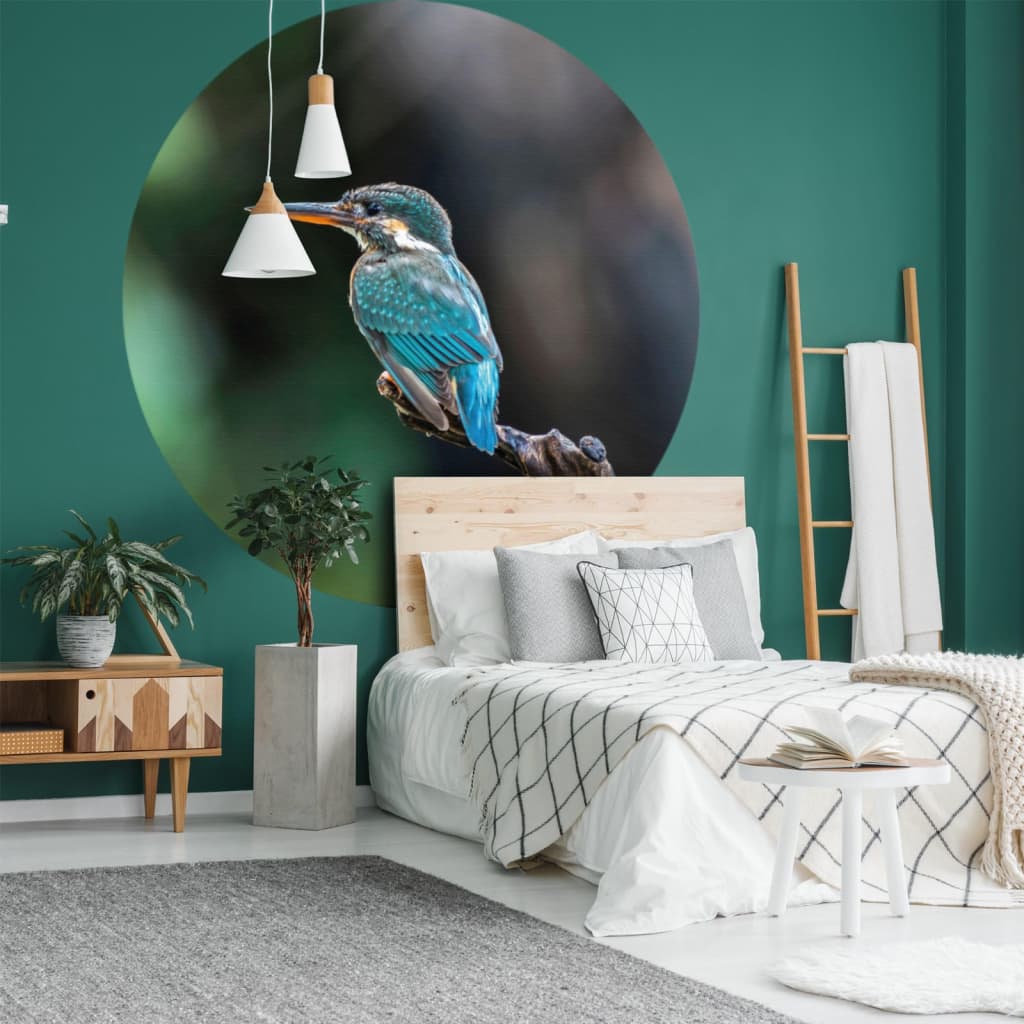 Wallpaper Circle The Kingfisher 190 cm - OLBRIT