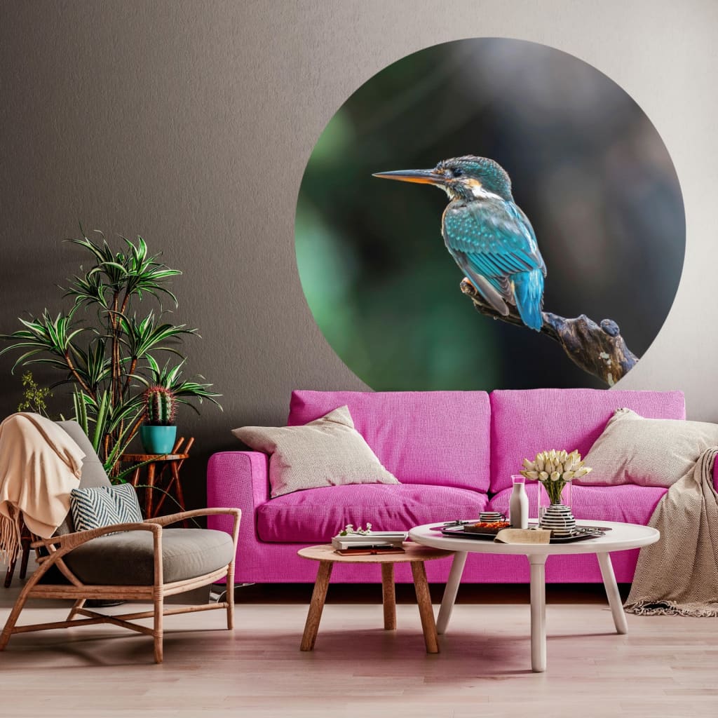 Wallpaper Circle The Kingfisher 190 cm - OLBRIT