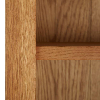 Bookcase with 2 Doors 70x30x180 cm Solid Oak Wood - OLBRIT