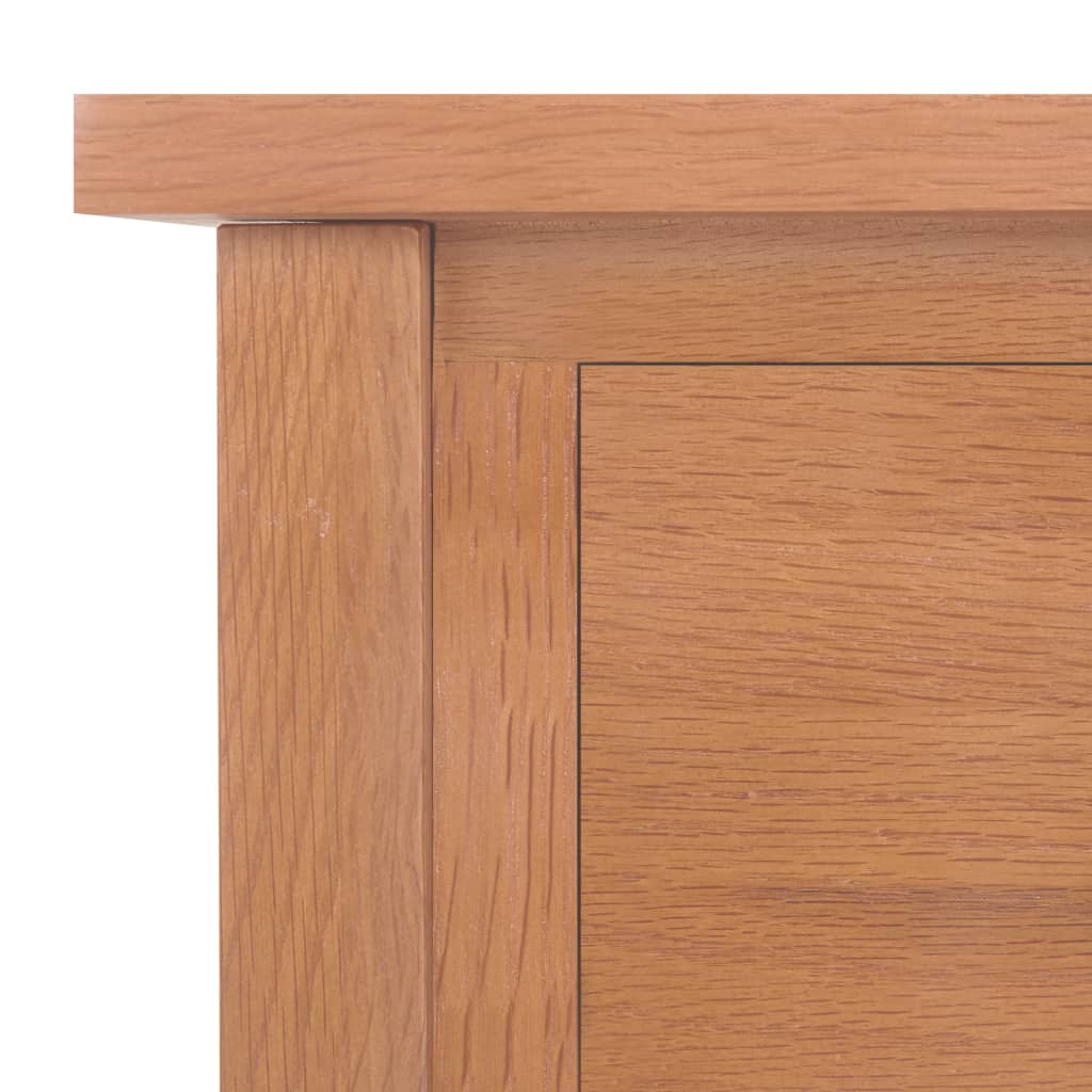 Magazine Table with Drawer 35x27x55 cm Solid Oak Wood - OLBRIT
