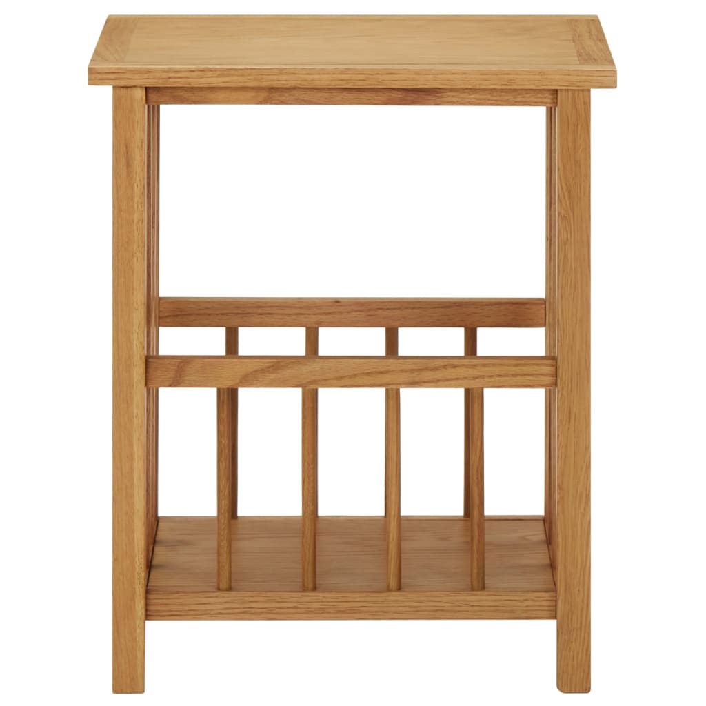 Magazine Table 45x35x55 cm Solid Oak Wood - OLBRIT