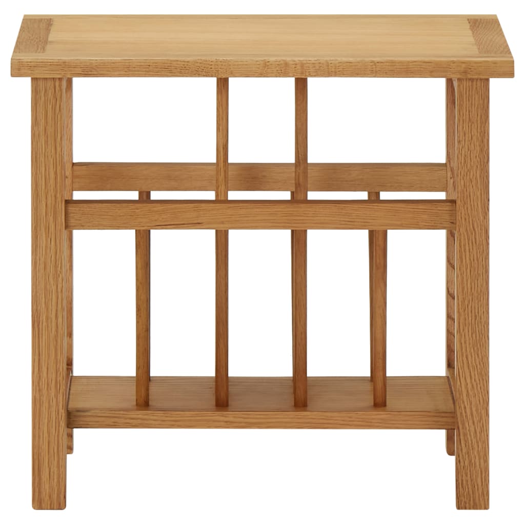 Magazine Table 45x27x42 cm Solid Oak Wood - OLBRIT