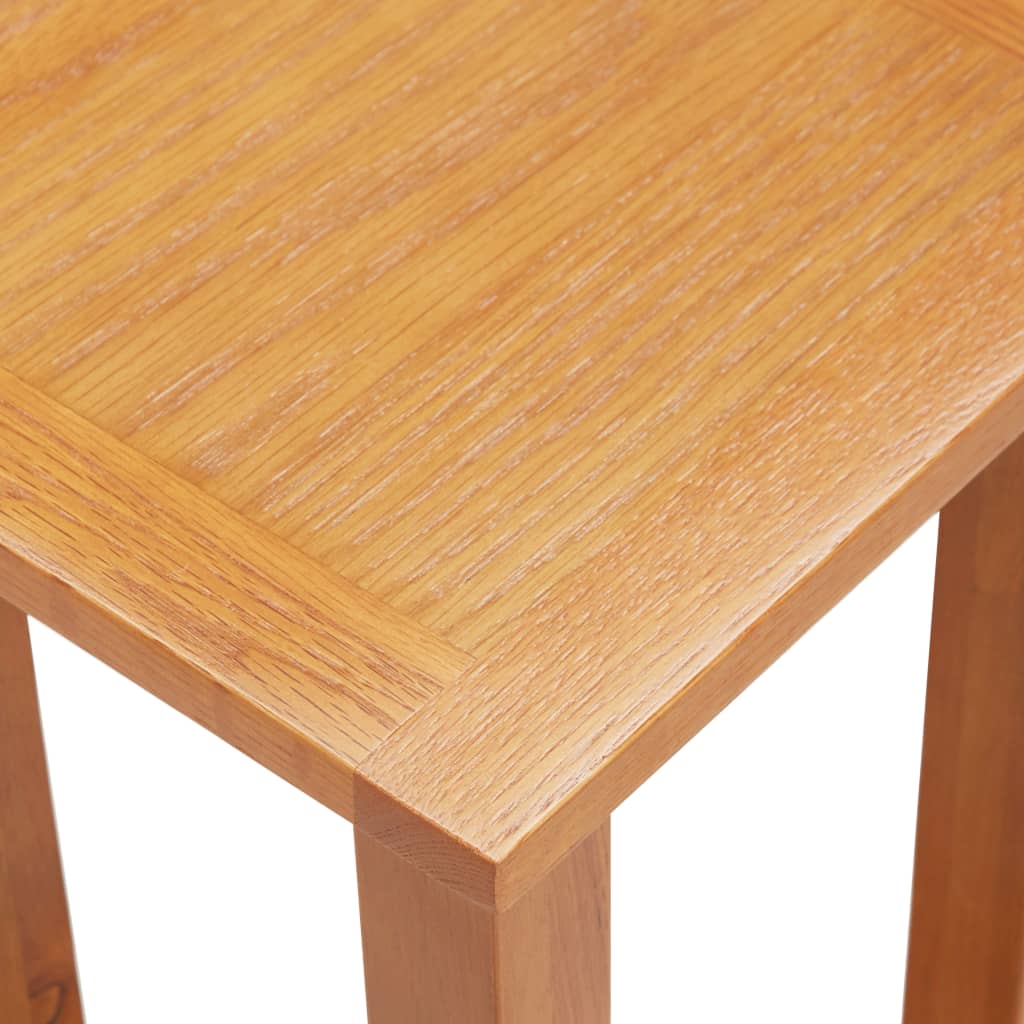 Side Table 27x24x55 cm Solid Oak Wood - OLBRIT