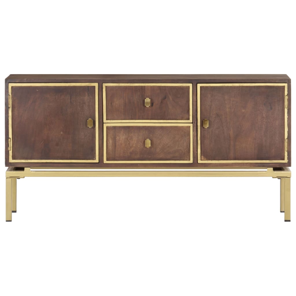 Sideboard 120x29x60 cm Solid Mango Wood - OLBRIT